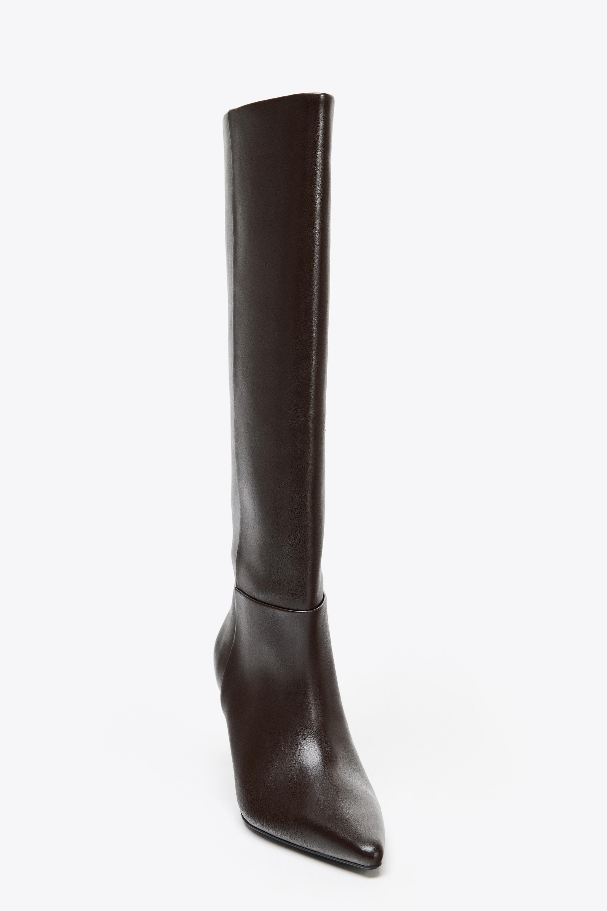 POINTED TOE HEELED BOOTS | Zara US