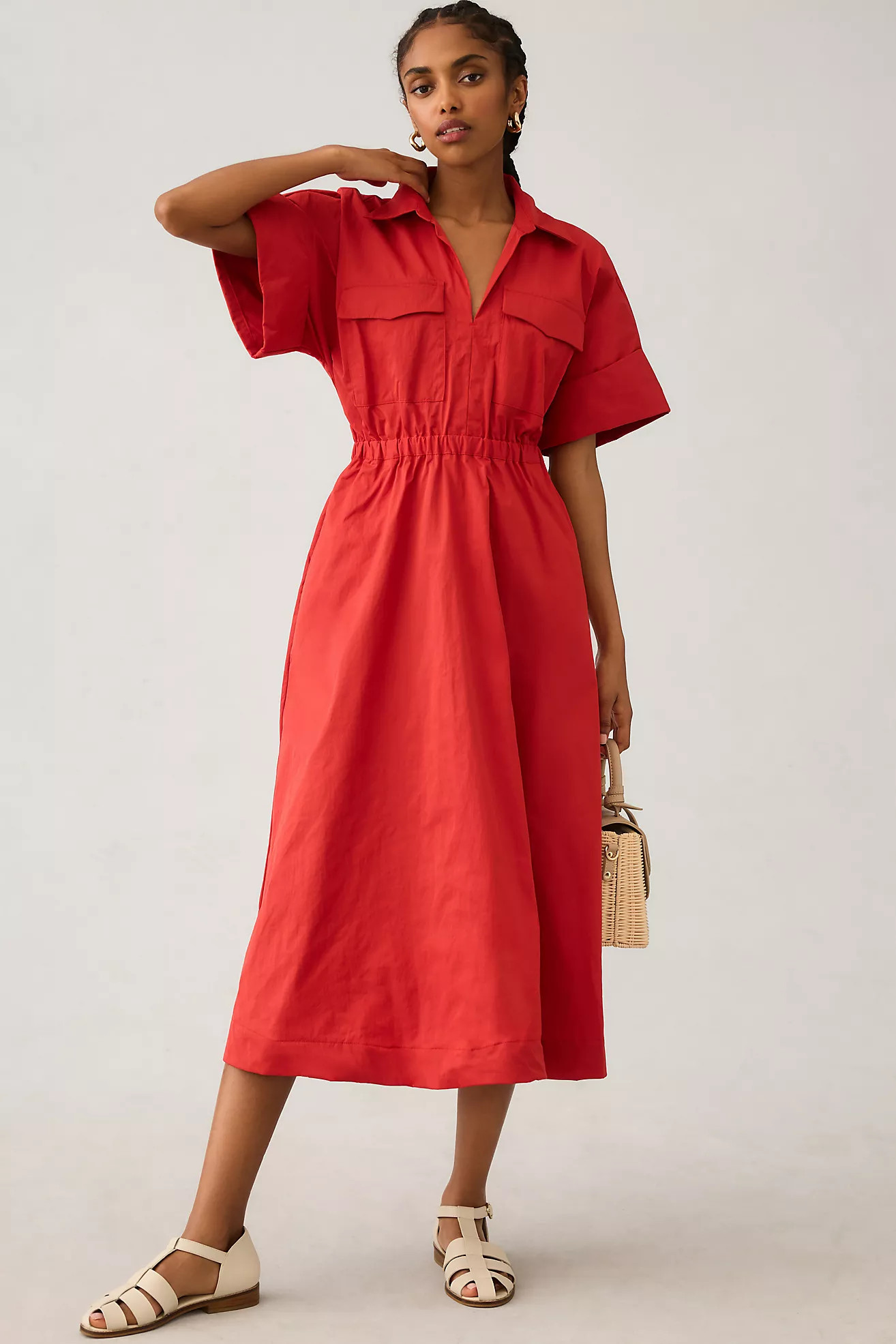 Maeve Utility Shirt Dress | Anthropologie (US)