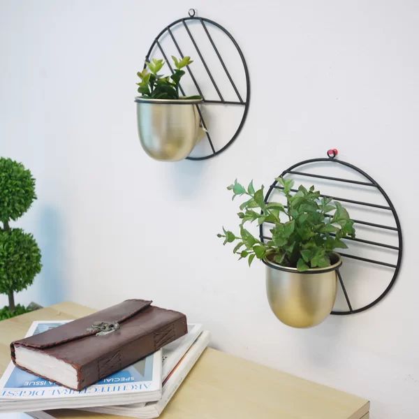 Fegan Metal Wall Planter (Set of 2) | Wayfair North America