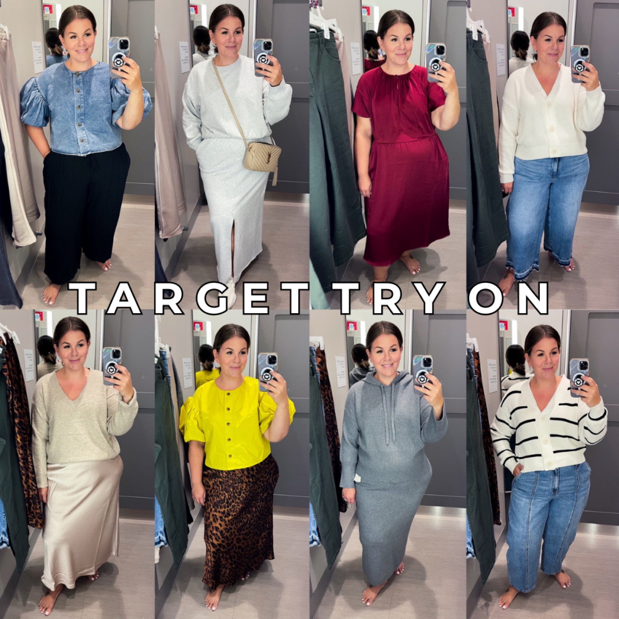 Fall Target try on! Midsize and plus size fall outfit ideas - dresses, denim, tops, tees, and shoes are on sale. Jen typically wears L-XL in tops and dresses, 17/XXL in bottoms, and XL-XXL in skirts. 

#LTKSaleAlert #LTKPlusSize #LTKMidsize