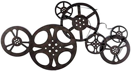 Antique Bronze Metal Movie Reel Wall Art | Amazon (US)