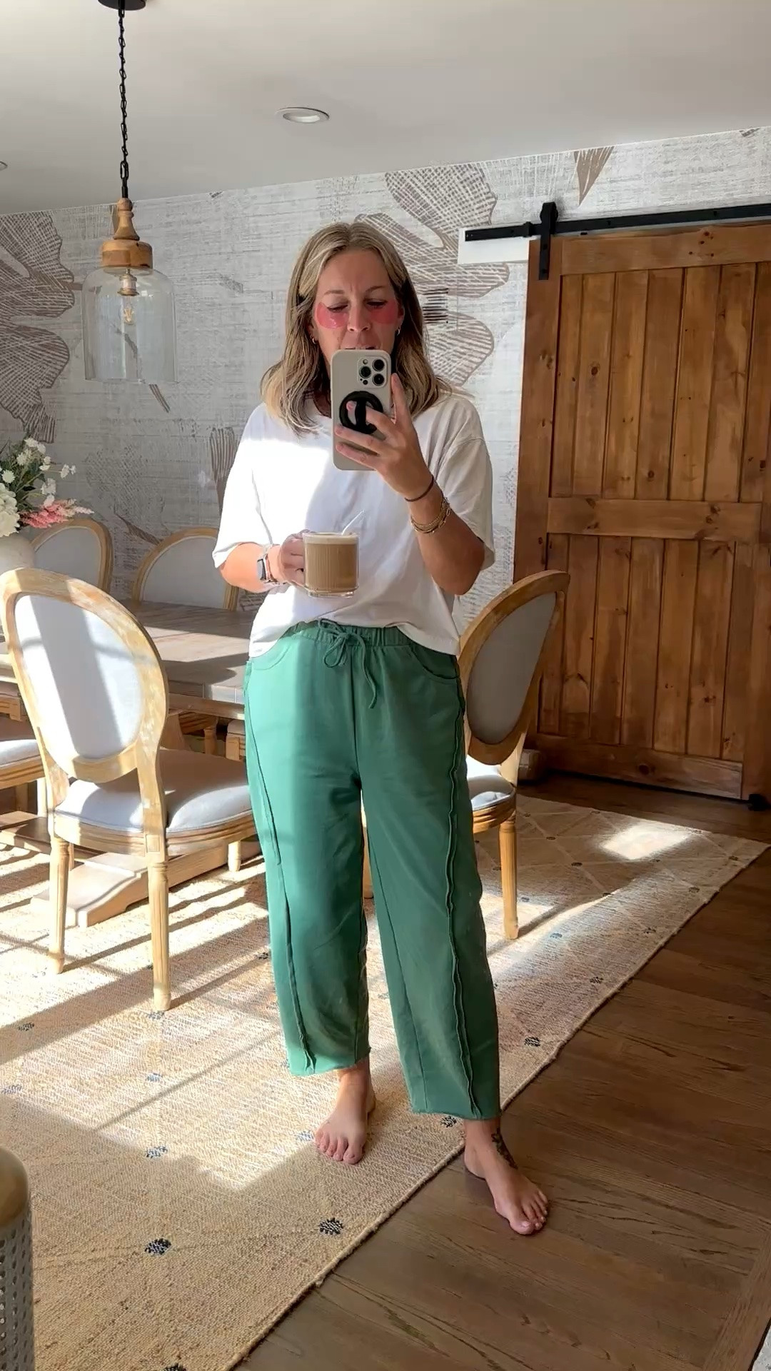 Mediums in everything!! Loving these cute pants from Amazon!!! Soft, cute details, perfect length and POCKETS!! 
Have the other tops I linked and they’re equally as buttery soft and airy and I also wear mediums.

#LTKdayinmylife #LTKselfcare #LTKstorytime