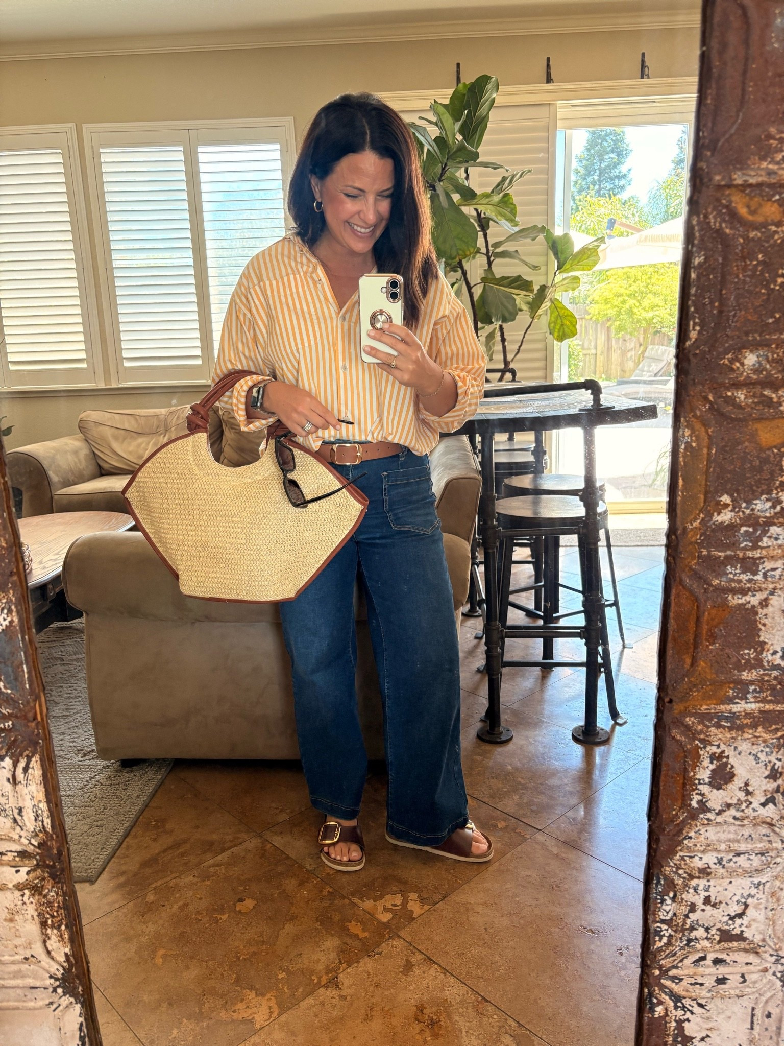 Easy, polished, and actually comfortable 👏🏼

This is one of those outfits that just works—lightweight button down, high-waisted denim, and simple slides. Perfect for teaching, errands, or a casual dinner out.

✔️ Petite-friendly proportions
✔️ Flowy but still structured
✔️ Neutral pieces you can mix all season

#petitefashion #over40style #casualoutfitideas #teacherstyle #classicstyle #everydayoutfit #momstyle #denimoutfit #effortlessstyle #ltkstyle

#LTKmomlife #LTKOver40 #LTKPetite