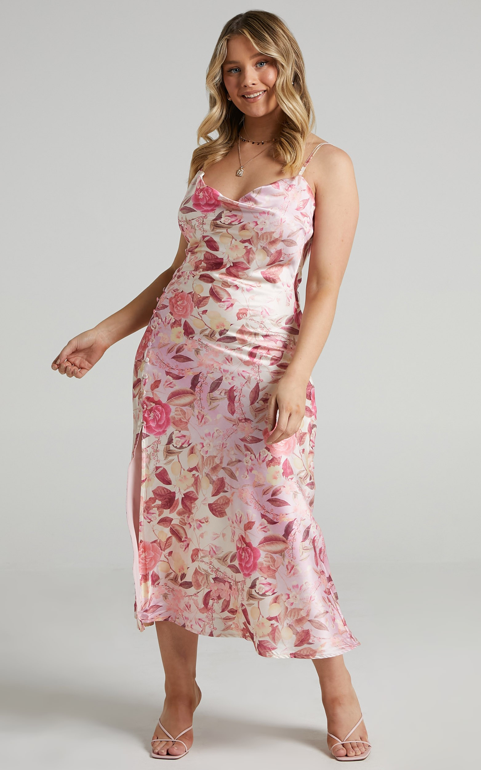 Ojai Midi Dress in Soft Floral | Showpo | Showpo - deactived