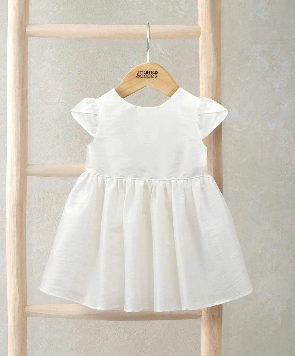 Taffeta Dress - White | Mamas & Papas