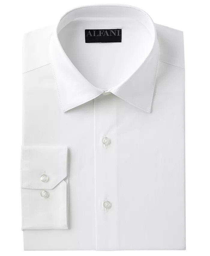Alfani Men's Slim Fit 2-Way Stretch Performance Solid Dress Shirt, Created for Macy's | Macys (US)