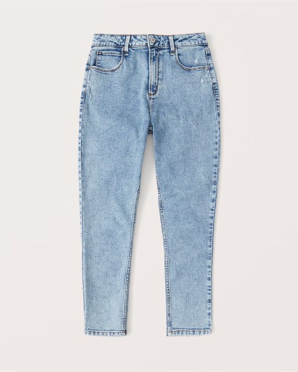 Curve Love High Rise Everyday Super Skinny Ankle Jeans | Abercrombie & Fitch (US)