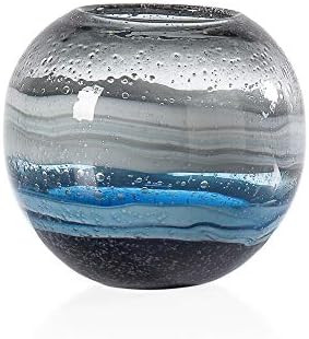 Amazon.com: Torre & Tagus Andrea Handmade Swirl Glass Sphere Vase for Home Decor Living Room Cent... | Amazon (US)