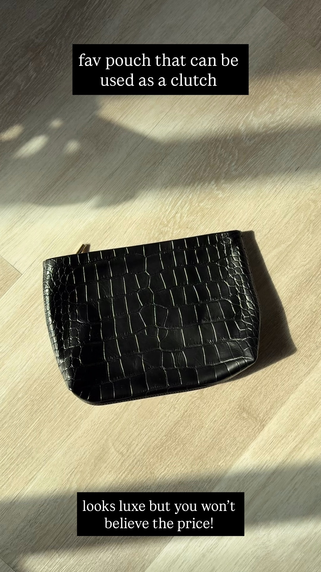 Fav pouch! Looks luxe but you won’t believe the price. Comes in a few colors and sizes. Perfect to hold all your necessities and use as a clutch. 

Pouch, Cuyana, bag, The Stylizt 



#LTKTravel #LTKdayinmylife #LTKootd