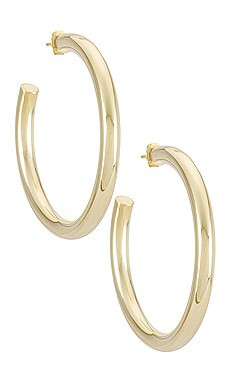 Adina's Jewels Large Hollow Hoop Earrings in Gold from Revolve.com | Revolve Clothing (Global)