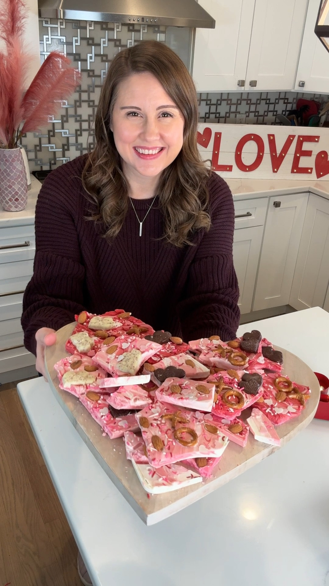 This Valentine’s Day Candy Bark is one of the easiest treats to make! ❤️ The chocolate hearts I used are definitely a must try.  #valentinesdaytreats #valentinesdayparty #valentinesdaycandy 

#LTKfamily #LTKhome #LTKSeasonal