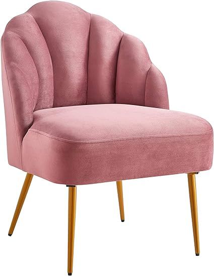 Ball & Cast Accent Chair, 23.5"W x 26"D x 32.25"H, Rose | Amazon (US)