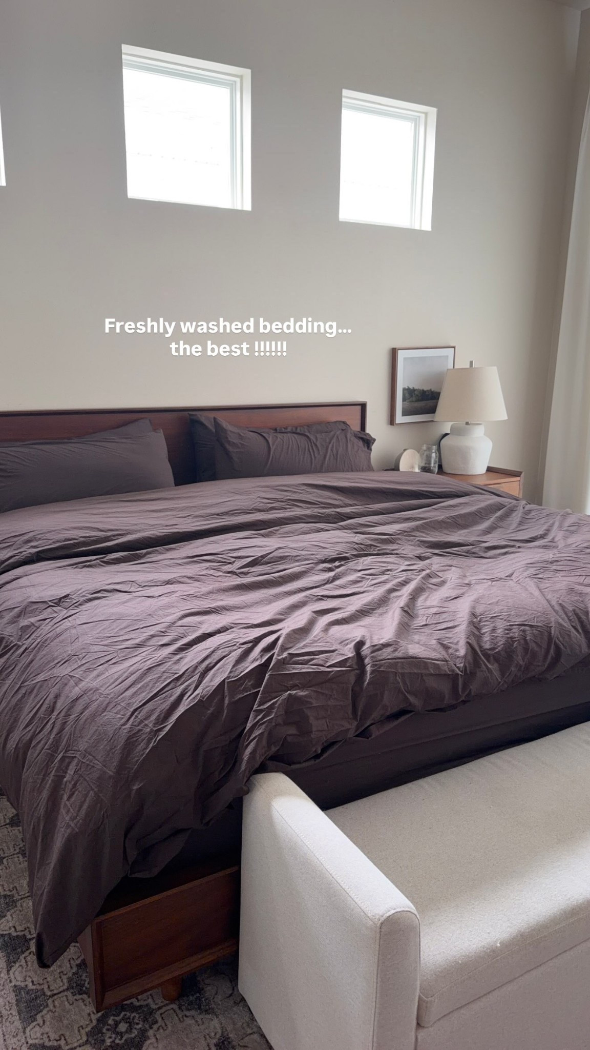 Freshly washed bedding… the best !!!!!! The nicest chocolate brown set! @Brooklinen

#LTKSeasonal #LTKHome #LTKdayinmylife