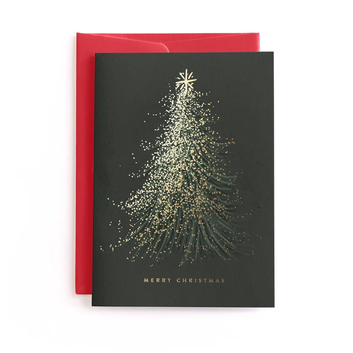 Minted Christmas and New Year Frosted Tree Greeting Card | Target