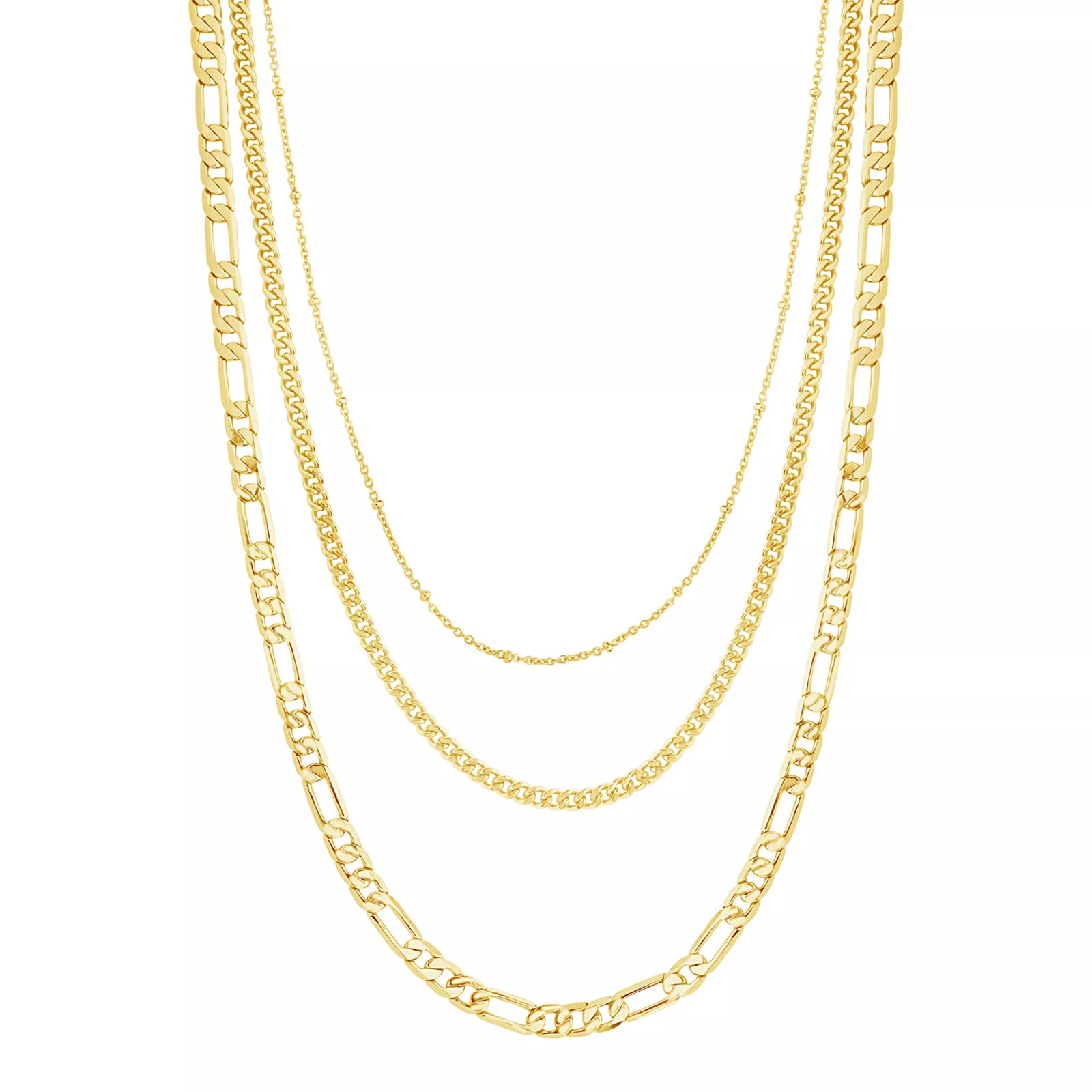 MC Collective Simple Layered Chain Necklace, Women's, Size: 24"", Multicolor | Kohl's