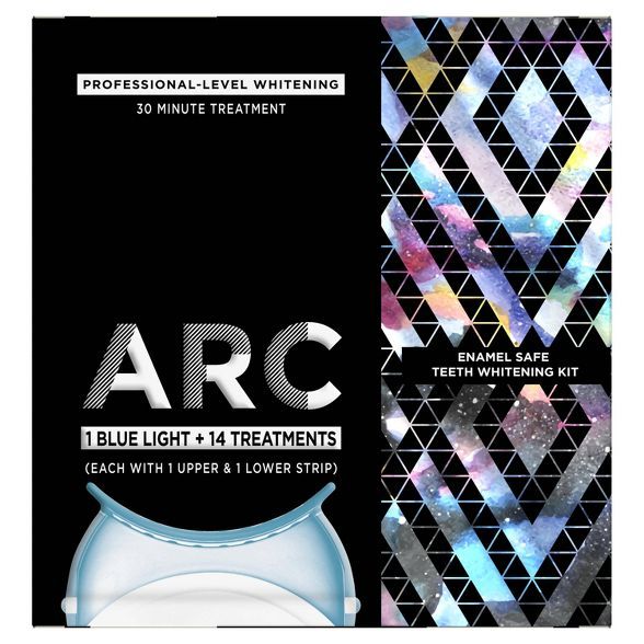 ARC Blue Light Teeth Whitening Kit, 1 Blue Light + 14 Treatments | Target