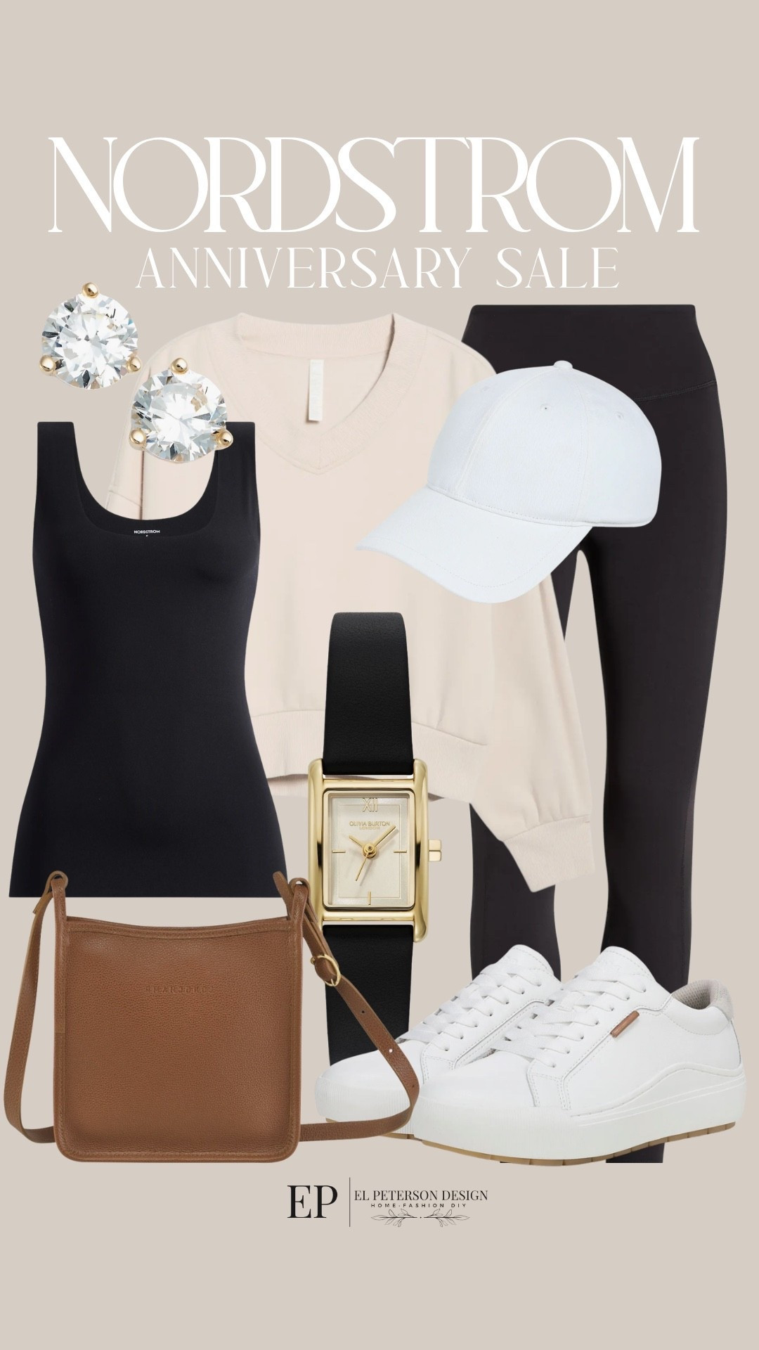 Nordstrom Anniversary Sale
Leggings
Sweater
Cap
Crossbody bag
Sneakers
Watch 
Tank top
Earrings

#LTKSaleAlert