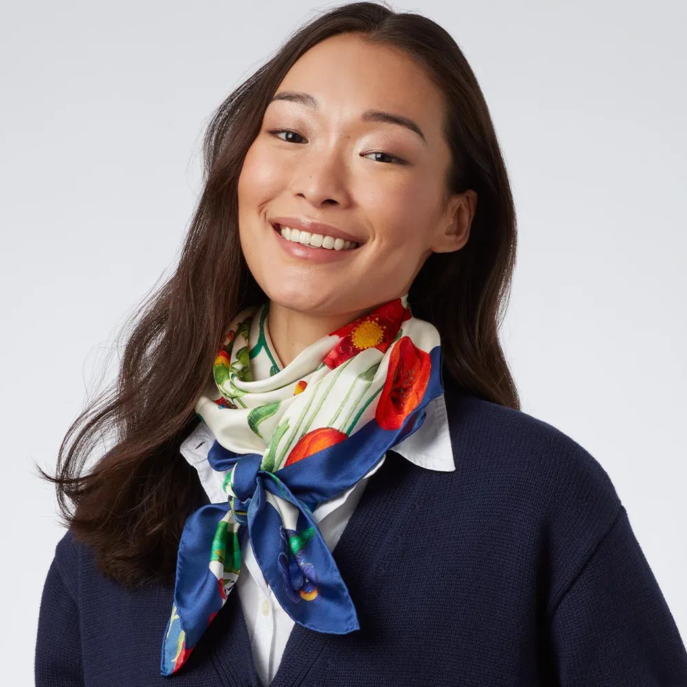 The Met Cloisters Garden Square Silk Scarf | The MET