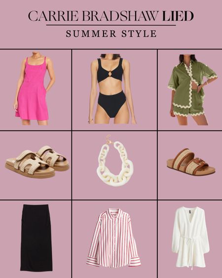 Summer finds— statement necklace, chic bikini, two piece sets, linen, sandals + more I’m loving 

#LTKSwim #LTKShoeCrush #LTKSeasonal