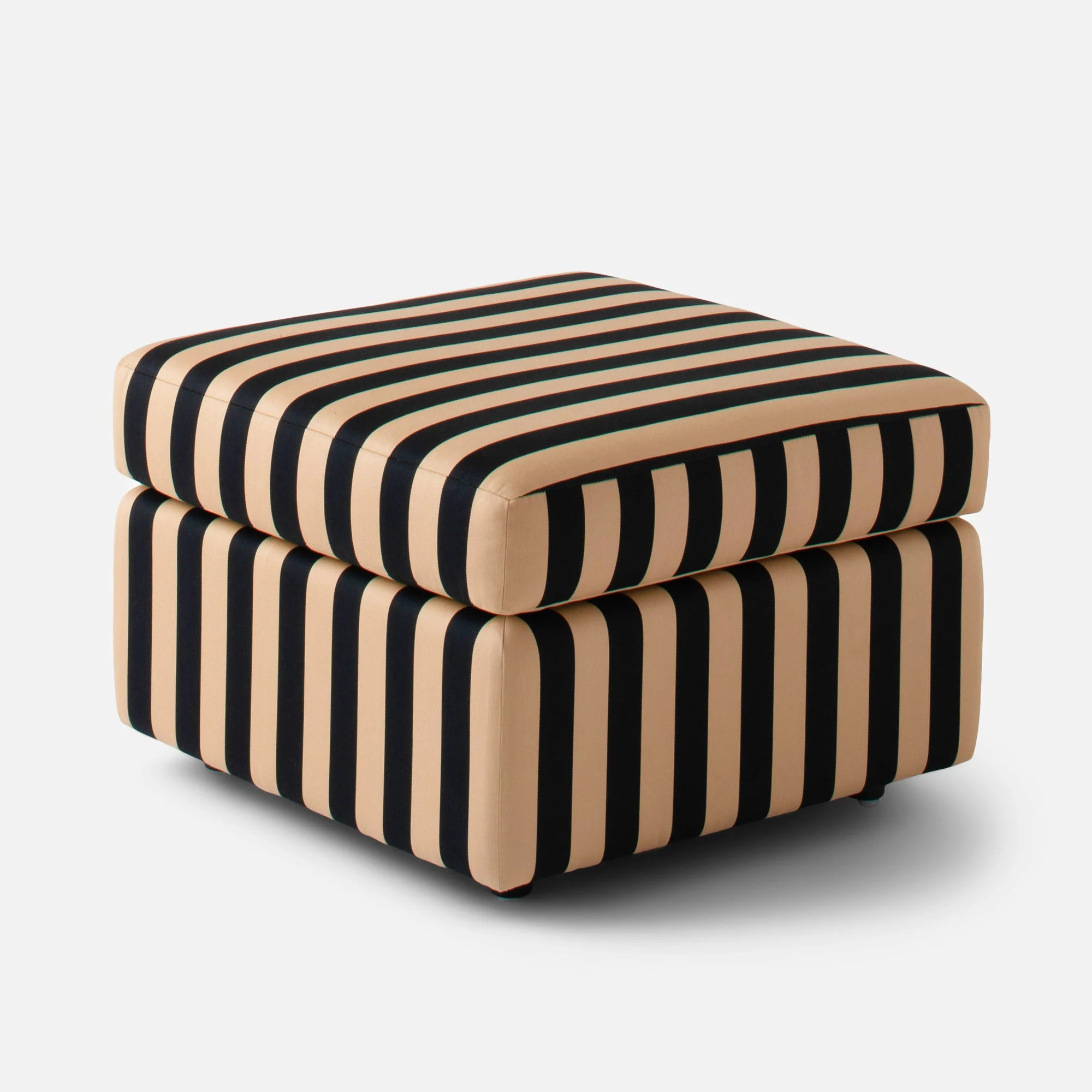Schoolhouse x Clare V.® Marc Striped Ottoman | Schoolhouse