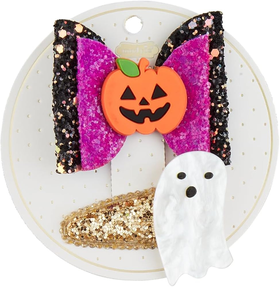 Mud Pie Baby Girl's Halloween Hair Clips, One Size | Amazon (US)