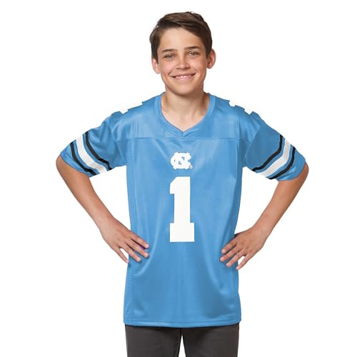 Little King NCAA -Touchdown Pass-Youth Teen Boys Team Football Jersey-North Carolina-Carolina Blue #1-Youth Large | Amazon (US)