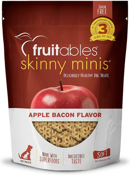 Fruitables Skinny Minis Apple Bacon Flavor Soft & Chewy Dog Treats | Chewy.com