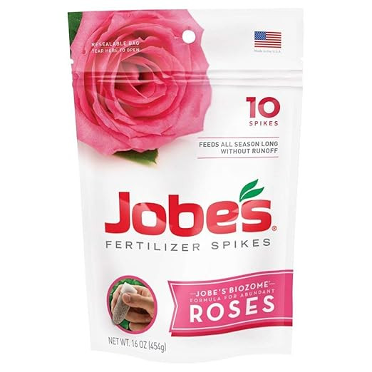 Jobe's 4102 Rose Outdoor Fertilizer Food Spikes, 10 Pieces, 16 oz (Pack of 2) | Amazon (US)