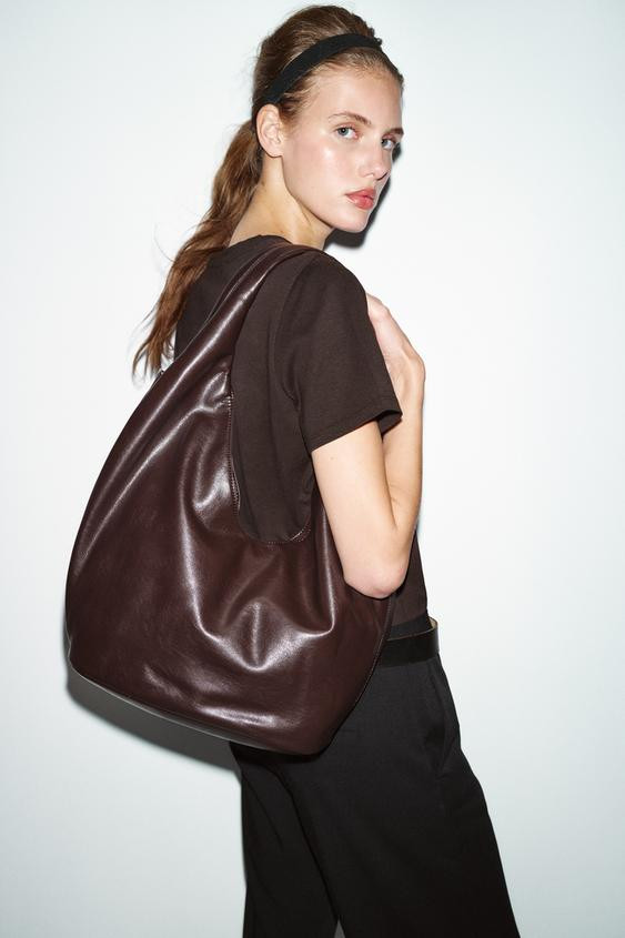 MAXI BUCKET BAG WITH SIDE ZIP | Zara US