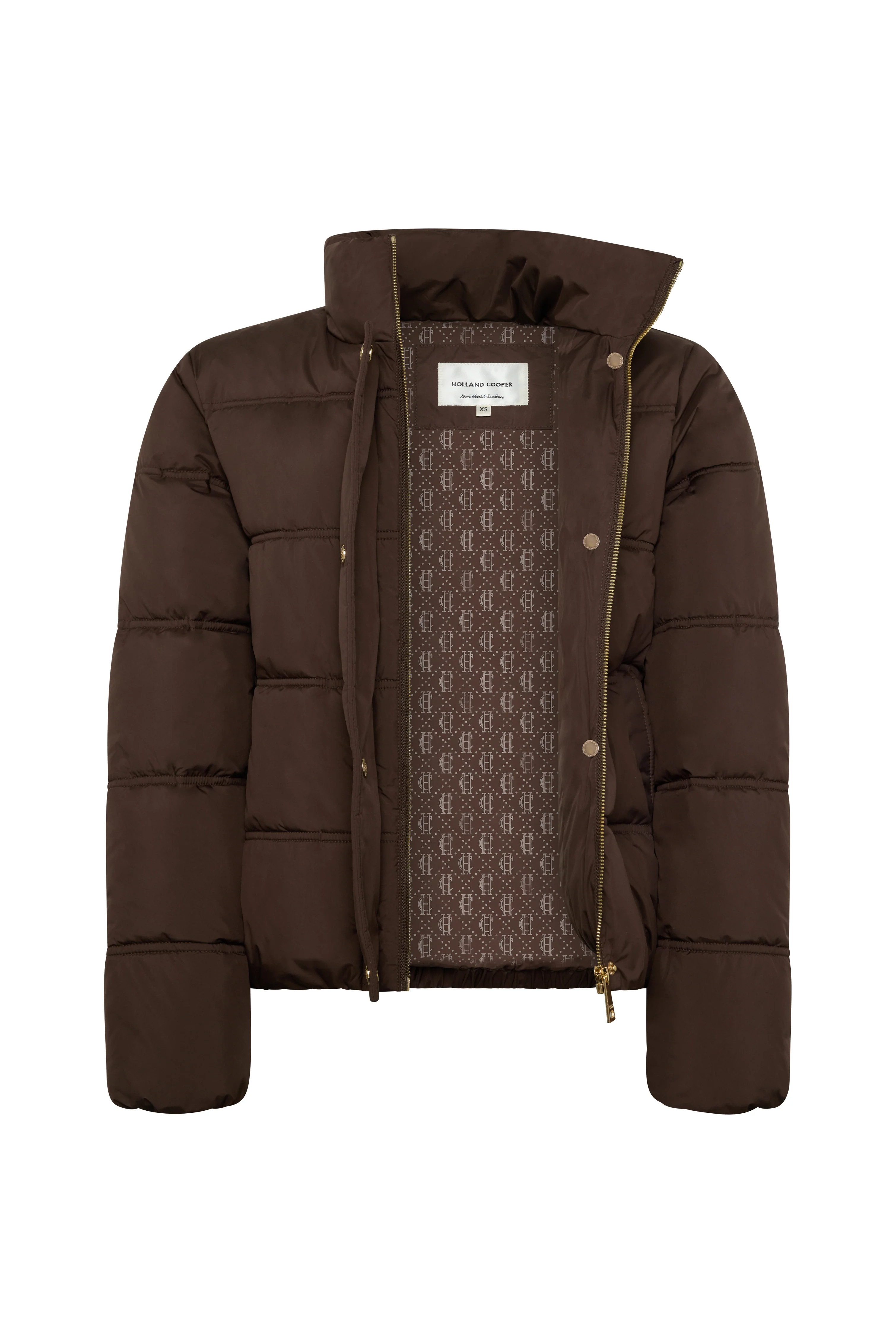 Milton Padded Jacket (Chocolate) | Holland Cooper