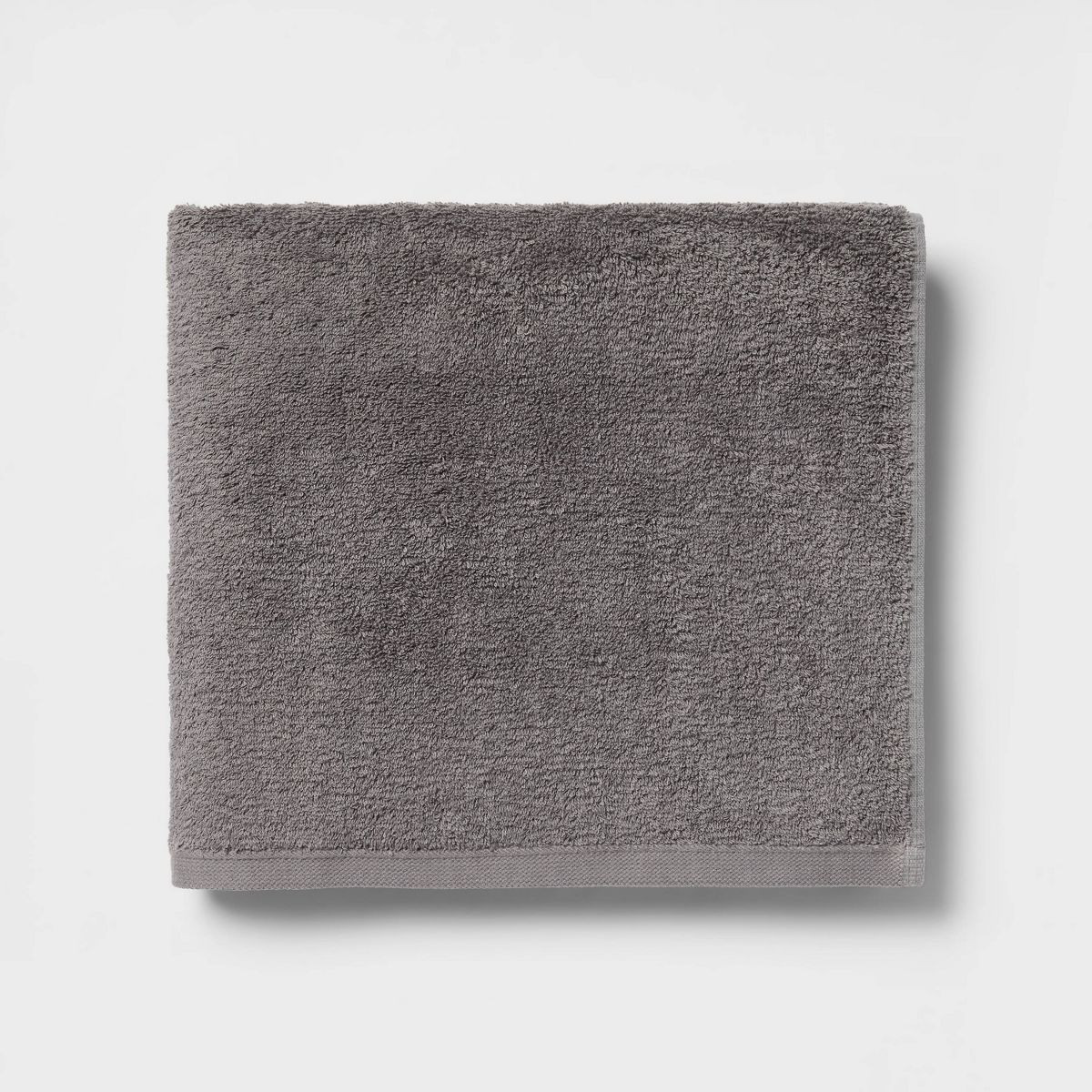 Everyday Bath Towel Dark Gray - Room Essentials™: 100% Cotton, Midweight, Low Lint, Machine Was... | Target