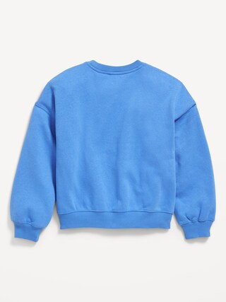Favorite Fleece Oversized Graphic Tunic Sweatshirt for Girls | Old Navy (US)