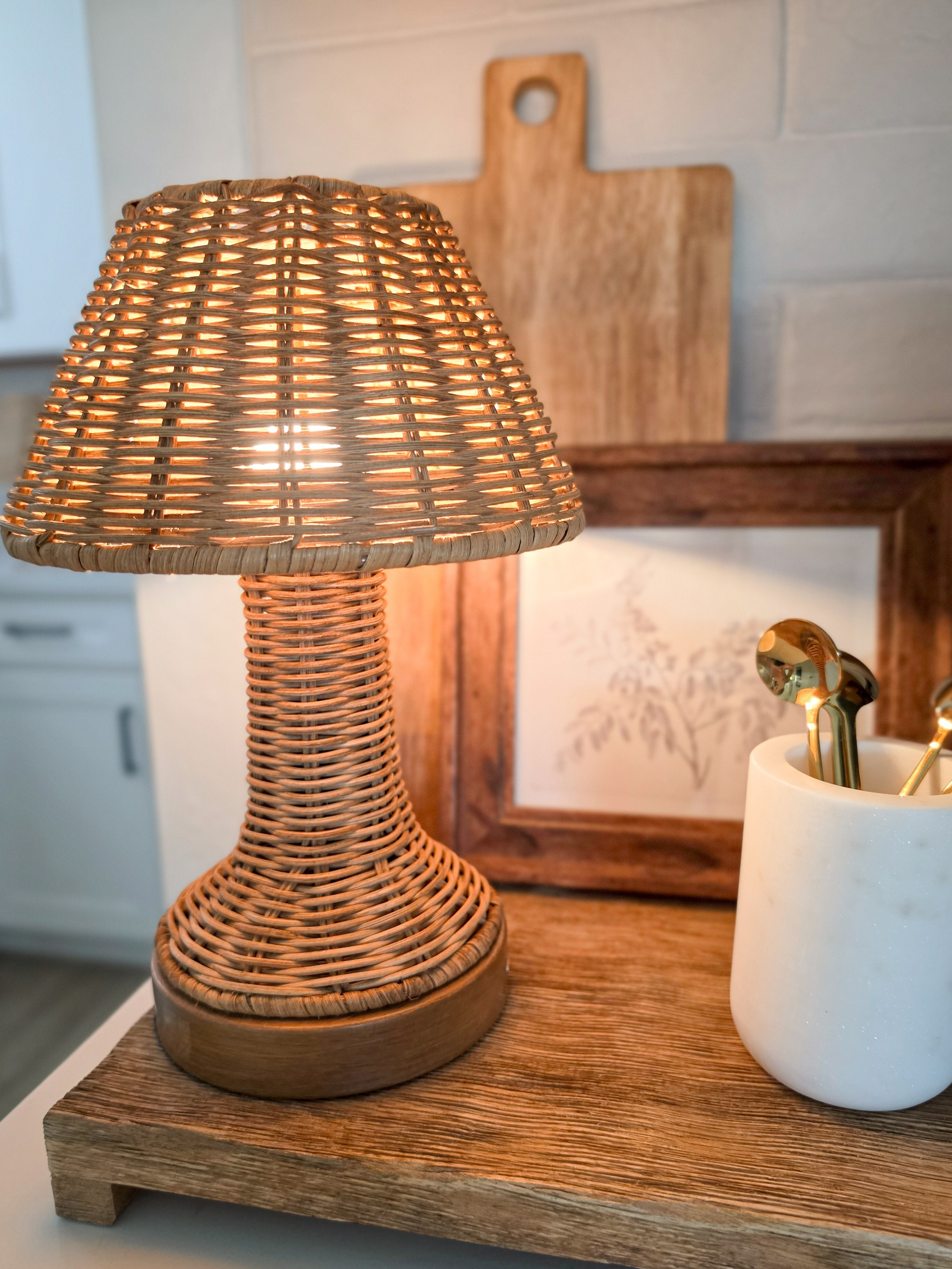 This adorable cordless lamp is back in stock and only $25. ✨#home #neutralhome 

#LTKSeasonal #LTKHome