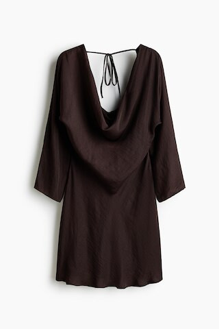 Cowl-Neck Dress with Flared Skirt | H&M (US + CA)
