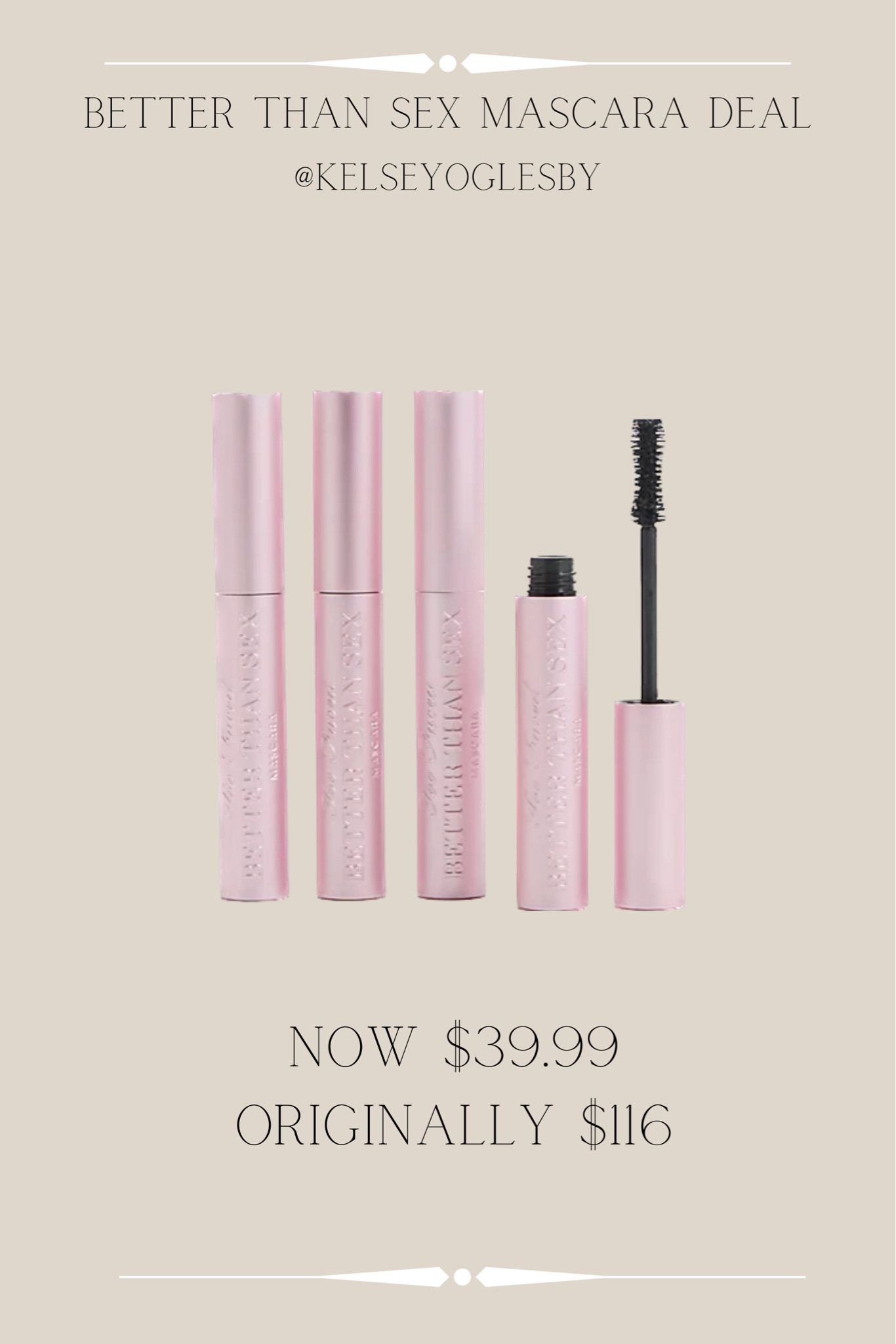 Bundle deal! 4 better than sex mascaras for $39.99 on QVC

#LTKHolidaySale #LTKsalealert #LTKGiftGuide