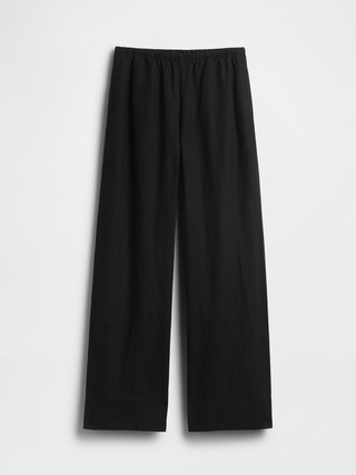 Linen-Blend Easy Wide-Leg Pants | Gap (US)
