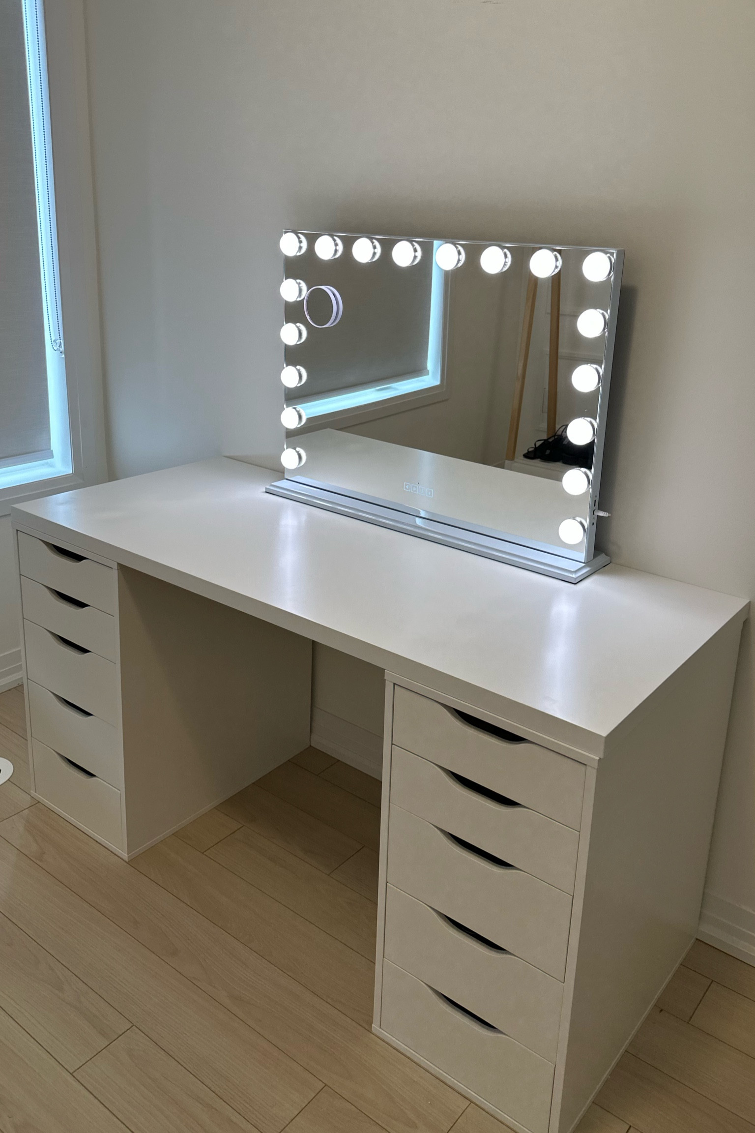 The one I purchased is the $270 one! It’s larger! Desk is from IKEA!