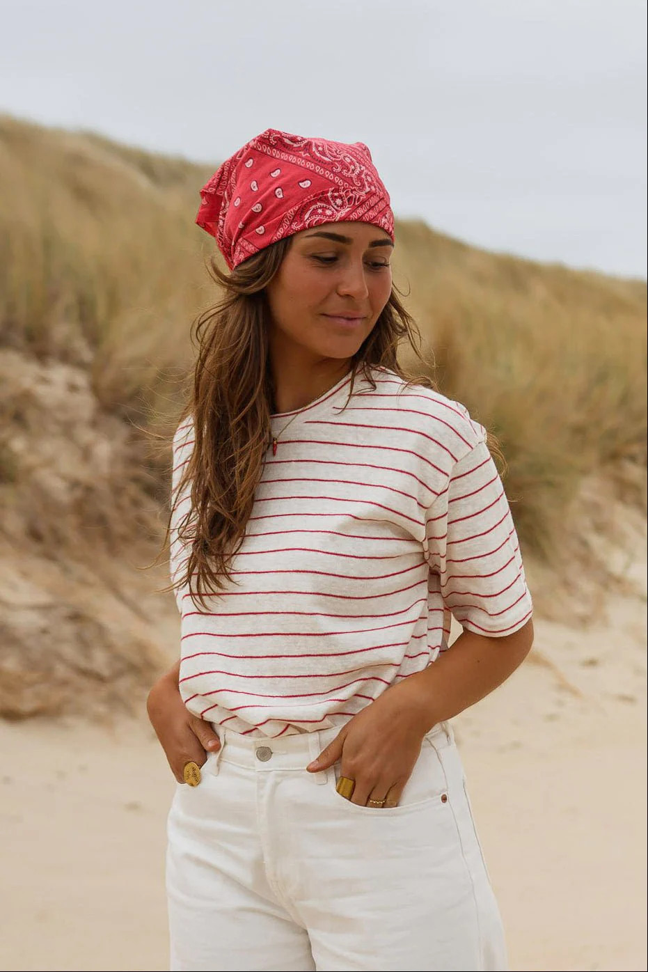 Red Bandana Denia Scarf | Easy Clothes
