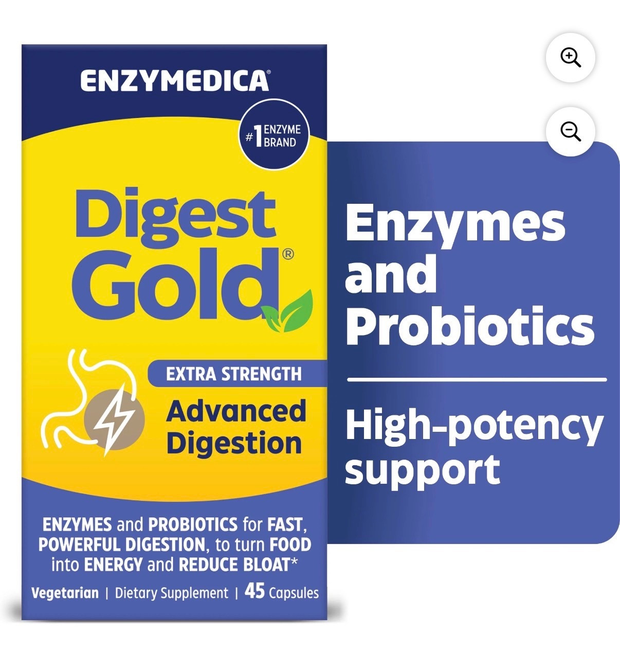 Enzymedica Digest Gold Enzymes and Probiotics Advanced Digestion, Extra Strength, 45 Count

Walmart pharmacy 

#LTKTravel