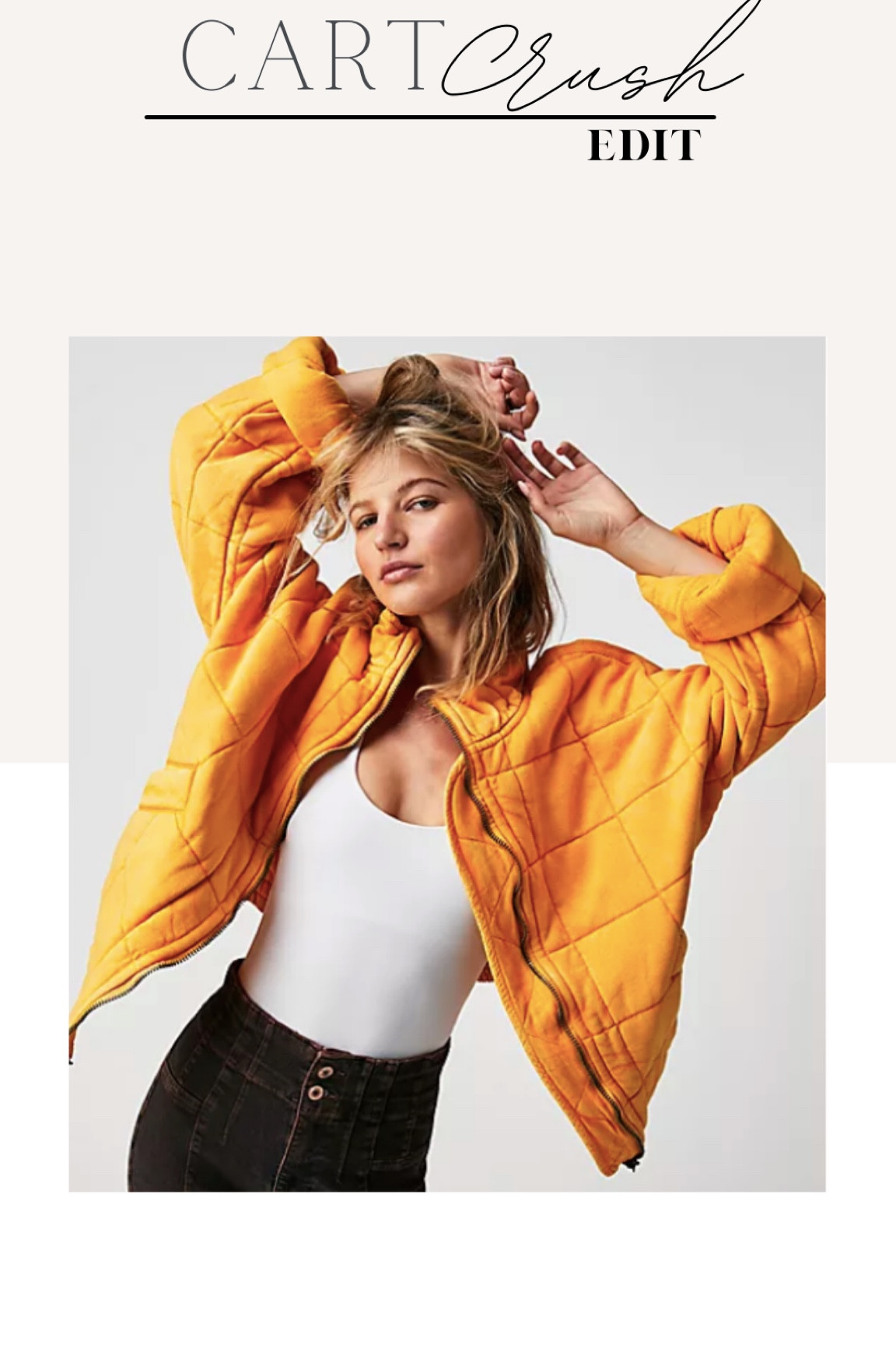 Free People quilted yellow jacket, Spring look

#LTKU #LTKstyletip #LTKSeasonal