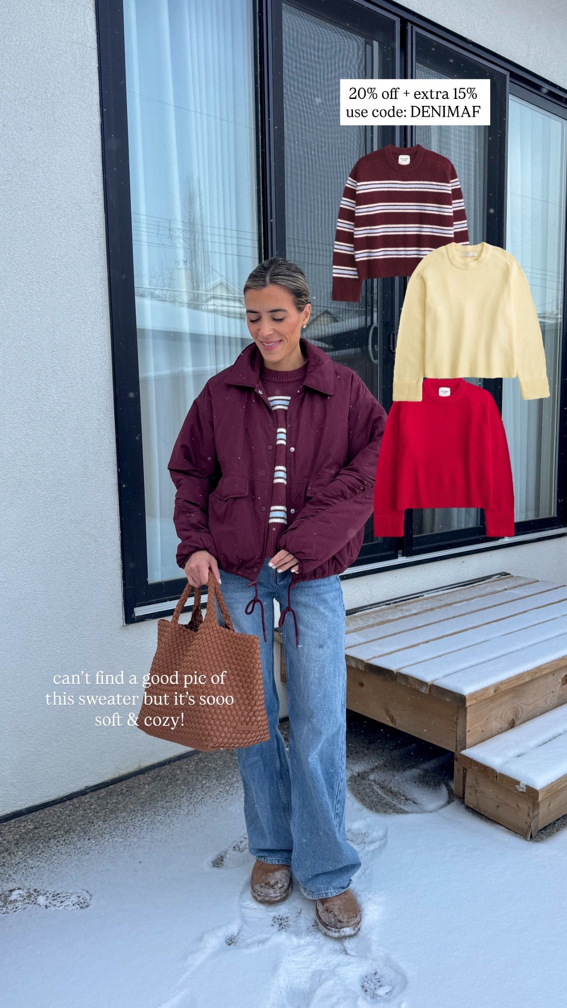 Wearing size small 
Madeline crew sweater 

#LTKSaleAlert