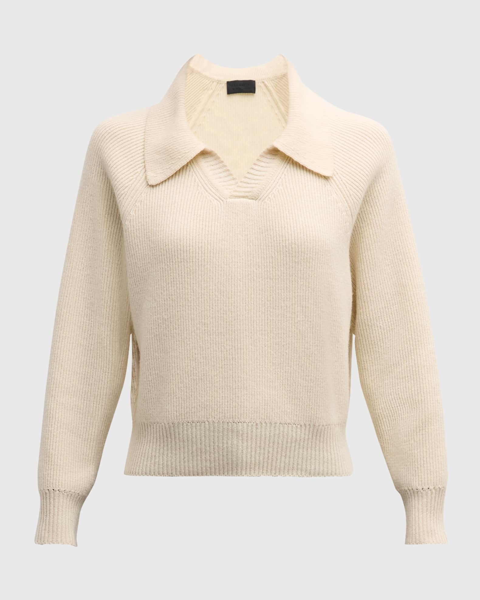 Selena Long-Sleeve Polo Sweater | Neiman Marcus