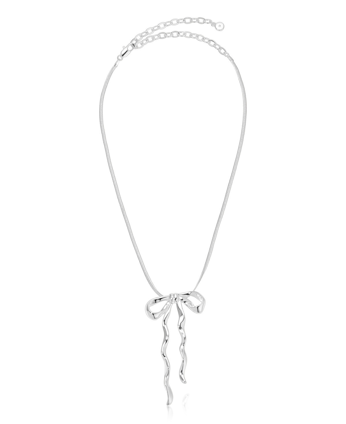 Ettika Bow Pendant Necklace - Silver | Macy's