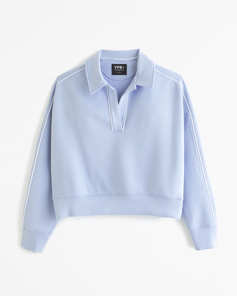 Women's YPB neoKNIT Polo Sweatshirt | Women's Active | Abercrombie.com | Abercrombie & Fitch (US)