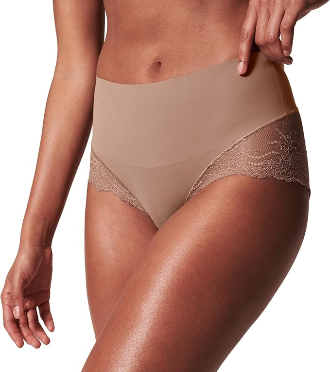 SPANX SPANXsmooth Undie-tectable Lace Hi-Hipster - Comfortable Core Control - Lace Shapewear - No... | Amazon (US)