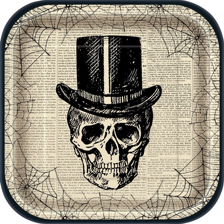 Way to Celebrate Scary Skulls Halloween Paper Dinner Plates, 9in, 8ct | Walmart (US)