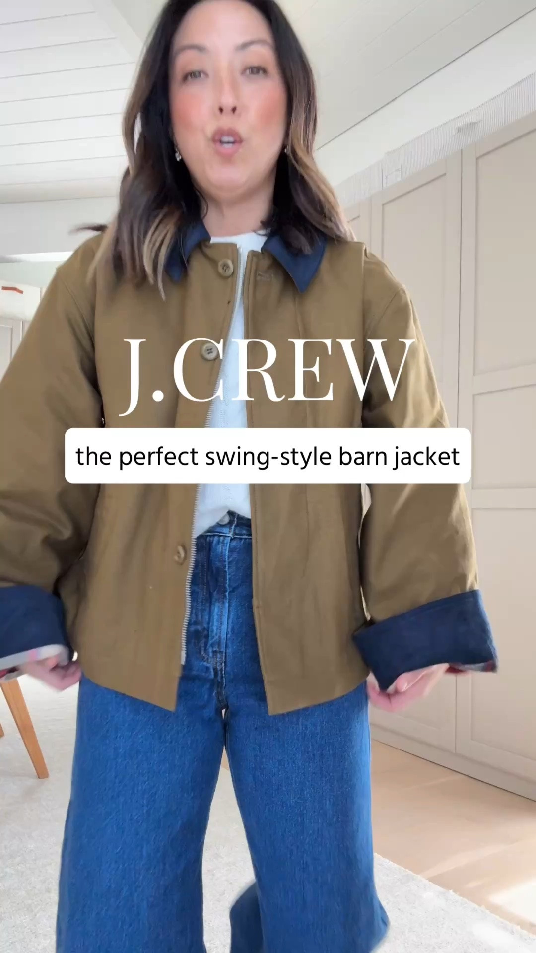 Such a good barn jacket- I love the swing style and the flannel lining detail. @JCrew #injcrew #ad

Barn jacket xs
Cashmere cable-knit medium
Cashmere cable-knit