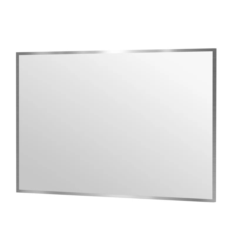 Ebern Designs Lesamuel Wall Mounted Vanity Mirror w/ Aluminum Frame for Bedroom, Entryway, Living... | Wayfair North America