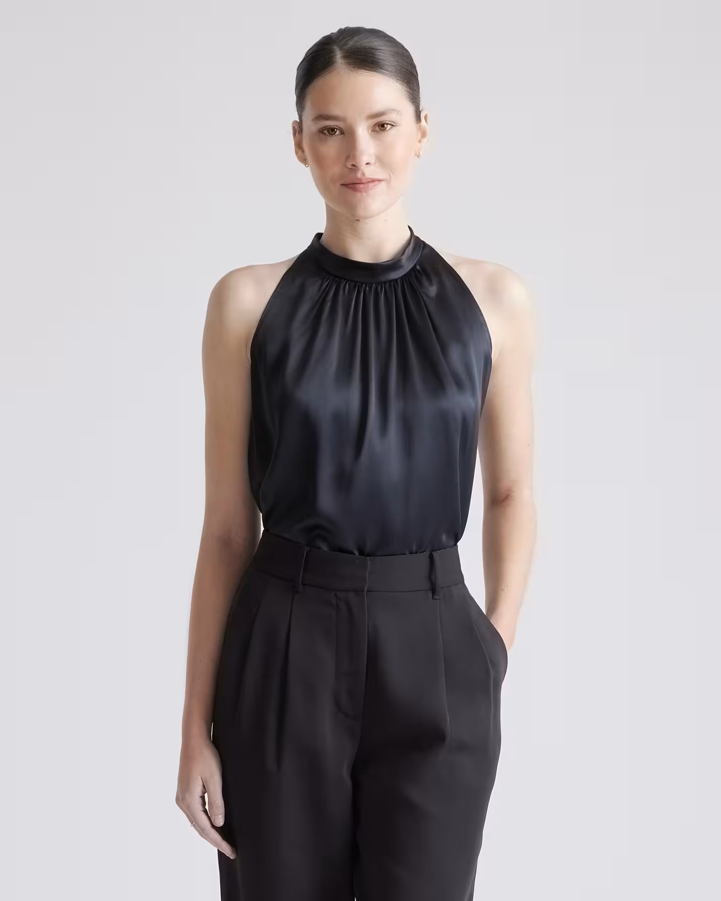 100% Washable Silk Halter Top | Quince