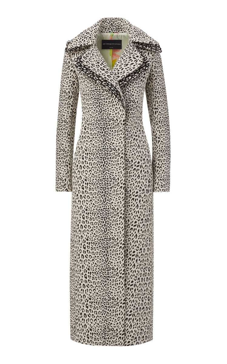 Leopard Jacquard Long Coat | Moda Operandi (Global)